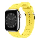 Apple Watch 42mm Uyumlu Kordon Silikon Yumuşak Esnek Metal Klipsli KRD-92 Kayış