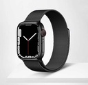 Apple Watch 7 45mm Uyumlu Kordon Hasır Metal Mıknatıslı Örgü Zore KRD-01 Kayış