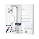 Apple iPhone 15 Pro Uyumlu Kılıf Wiwu FYY-014 M-safe Şarj Özellikli Alüminyum Alaşım Metal Standlı Şeffaf Kapak