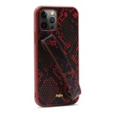 Apple iPhone 12 Pro Max Uyumlu Kılıf Kajsa Glamorous Serisi Snake Handstrap Kapak