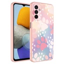 Samsung Galaxy M23 Uyumlu Kılıf Kamera Korumalı Desenli Sert Silikon Zore Epoksi Kapak
