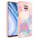 Xiaomi Redmi Note 9S Uyumlu Kılıf Kamera Korumalı Desenli Sert Silikon Zore Epoksi Kapak