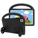Samsung Galaxy T720 Tab S5E Uyumlu Zore Wheel Car Tekerlek Standlı Tablet Eva Silikon Kılıf