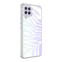 Samsung Galaxy A22 4G Uyumlu Kılıf Zore M-Blue Desenli Kapak