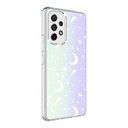 Samsung Galaxy A13 4G Uyumlu Kılıf Zore M-Blue Desenli Kapak