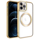 Apple iPhone 11 Pro Max Uyumlu Kılıf M-safe Wireless Şarj Özellikli Zore Setro Silikon