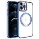Apple iPhone 12 Pro Uyumlu Kılıf M-safe Wireless Şarj Özellikli Zore Setro Silikon
