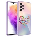 Samsung Galaxy A33 5G Uyumlu Kılıf Kamera Korumalı Desenli Sert Silikon Zore Epoksi Kapak