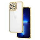 Apple iPhone 13 Pro Uyumlu Kılıf Kamera Korumalı Taşlı Zore Mina Kapak
