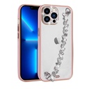 Apple iPhone 12 Pro Max Uyumlu Kılıf Taş Süslemeli Kamera Korumalı El Tutamaçlı Zore Blazer Kapak