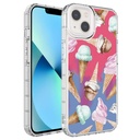 Apple iPhone 13 Uyumlu Kılıf Kamera Korumalı Renkli Desenli Sert Silikon Zore Korn Kapak
