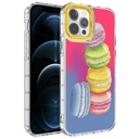 Apple iPhone 13 Pro Uyumlu Kılıf Kamera Korumalı Renkli Desenli Sert Silikon Zore Korn Kapak