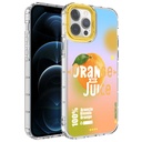 Apple iPhone 14 Pro Max Uyumlu Kılıf Kamera Korumalı Renkli Desenli Sert Silikon Zore Korn Kapak