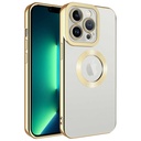 Apple iPhone 12 Pro Uyumlu Kılıf Kamera Korumalı Logo Gösteren Zore Omega Kapak