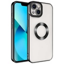 Apple iPhone 13 Uyumlu Kılıf Kamera Korumalı Logo Gösteren Zore Omega Kapak