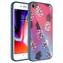 Apple iPhone SE 2020 Uyumlu Kılıf Kamera Korumalı Desenli Sert Silikon Zore Epoksi Kapak