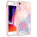 Apple iPhone SE 2022 Uyumlu Kılıf Kamera Korumalı Desenli Sert Silikon Zore Epoksi Kapak