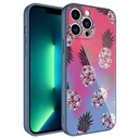 Apple iPhone 12 Pro Max Uyumlu Kılıf Kamera Korumalı Desenli Sert Silikon Zore Epoksi Kapak