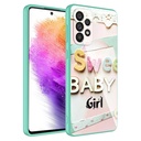 Samsung Galaxy A23 Uyumlu Kılıf Kamera Korumalı Desenli Sert Silikon Zore Epoksi Kapak