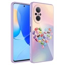 Huawei Nova 9 SE Uyumlu Kılıf Kamera Korumalı Desenli Sert Silikon Zore Epoksi Kapak