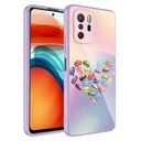 Xiaomi Redmi Note 10 Pro Uyumlu Kılıf Kamera Korumalı Desenli Sert Silikon Zore Epoksi Kapak