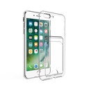 Apple iPhone 8 Plus Uyumlu Kılıf Kartlıklı Şeffaf Zore Setra Clear Silikon Kapak