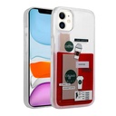 Apple iPhone 12 Uyumlu Kılıf Desenli Sıvılı Zore Drink Silikon Kapak