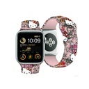 Apple Watch 41mm Uyumlu Hello Kitty Orjinal Lisanslı Etiket Graffiti Silikon Kordon