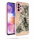 Samsung Galaxy A23 Uyumlu Kılıf Desenli Kamera Korumalı Parlak Zore Nora Kapak
