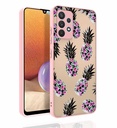 Samsung Galaxy A32 4G Uyumlu Kılıf Desenli Kamera Korumalı Parlak Zore Nora Kapak