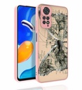 Xiaomi Redmi Note 11 Global Uyumlu Kılıf Desenli Kamera Korumalı Parlak Zore Nora Kapak