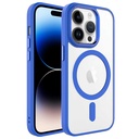 Apple iPhone 14 Pro Max Uyumlu Kılıf Wireless Şarj Özellikli Zore Krom M-safe Silikon Kapak