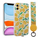 Apple iPhone 11 Uyumlu Kılıf Desenli El Askılı İpli Zore Arte Silikon Kapak