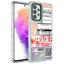 Samsung Galaxy A13 4G Uyumlu Kılıf Kamera Korumalı Renkli Desenli Sert Silikon Zore Korn Kapak