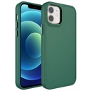 Apple iPhone 12 Pro Uyumlu Kılıf Metal Çerçeve ve Buton Tasarımlı Sert Zore Botox Kapak