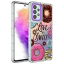 Samsung Galaxy A23 Uyumlu Kılıf Kamera Korumalı Renkli Desenli Sert Silikon Zore Korn Kapak