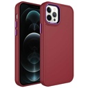 Apple iPhone 12 Pro Max Uyumlu Kılıf Metal Çerçeve ve Buton Tasarımlı Sert Zore Botox Kapak