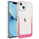 Apple iPhone 14 Uyumlu Kılıf Simli ve Renk Geçiş Tasarımlı Lens Korumalı Zore Park Kapak