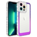 Apple iPhone 14 Pro Max Uyumlu Kılıf Simli ve Renk Geçiş Tasarımlı Lens Korumalı Zore Park Kapak