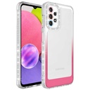 Samsung Galaxy A32 4G Uyumlu Kılıf Simli ve Renk Geçiş Tasarımlı Lens Korumalı Zore Park Kapak