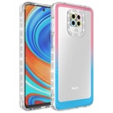 Xiaomi Redmi Note 9 Pro Uyumlu Kılıf Simli ve Renk Geçiş Tasarımlı Lens Korumalı Zore Park Kapak