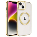 Apple iPhone 14 Plus Uyumlu Kılıf M-safe Wireless Şarj Özellikli Zore Setro Silikon