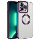 Apple iPhone 14 Pro Max Uyumlu Kılıf Kamera Korumalı Logo Gösteren Zore Omega Kapak