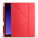 Samsung Galaxy Tab S9 Uyumlu Kılıf Zore Tri Folding Kalem Bölmeli Standlı Kılıf