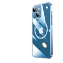 Apple iPhone 14 Uyumlu Kılıf Wireless Şarj Özellikli Sert PC Zore Riksos M-safe Kapak