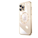 Apple iPhone 13 Pro Uyumlu Kılıf Wireless Şarj Özellikli Sert PC Zore Riksos M-safe Kapak