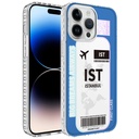 Apple iPhone 12 Pro Max Uyumlu Kılıf Airbag Kenarlı Renkli Desenli Silikon Zore Elegans Kapak