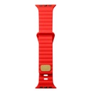Apple Watch 38mm Uyumlu Kordon Silikon Soft Yüzey Metal Tokalı KRD-73 Kayış