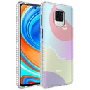 Xiaomi Redmi Note 9S Uyumlu Kılıf Airbag Kenarlı Renkli Desenli Silikon Zore Elegans Kapak