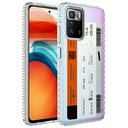 Xiaomi Redmi 10 Uyumlu Kılıf Airbag Kenarlı Renkli Desenli Silikon Zore Elegans Kapak